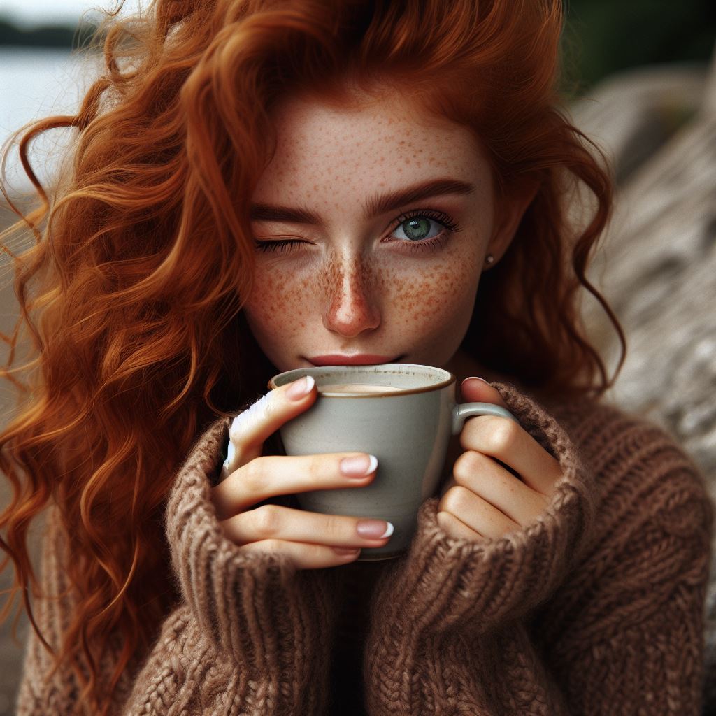 Maïwenn se réchauffant avant le tournage